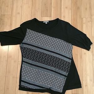 Roz and ali dress shirt 3/4 sleeve